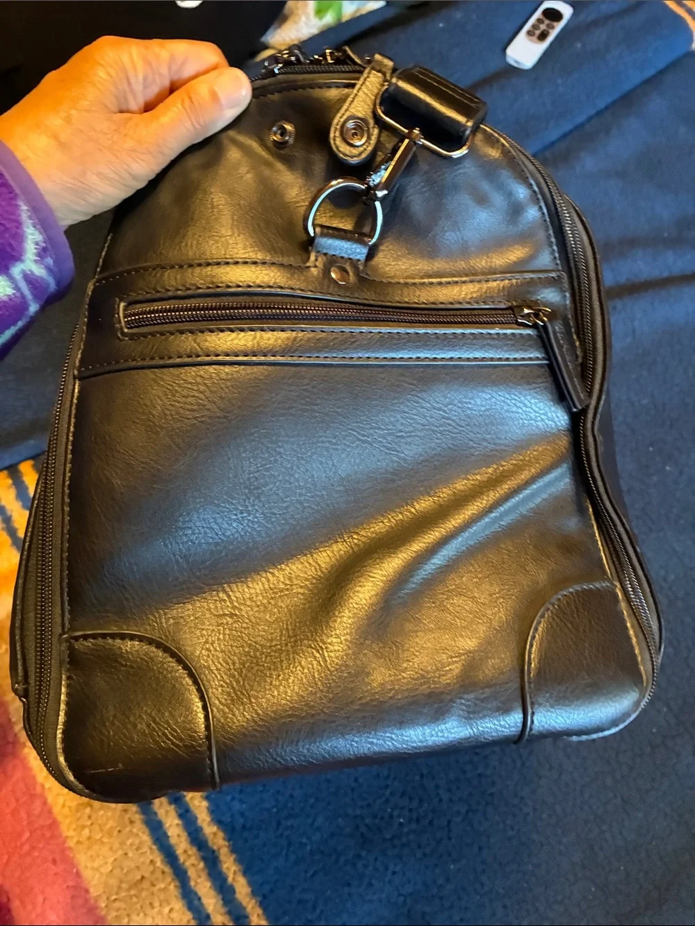 Stackers Men's Black Travel Garment Bag with Organizer